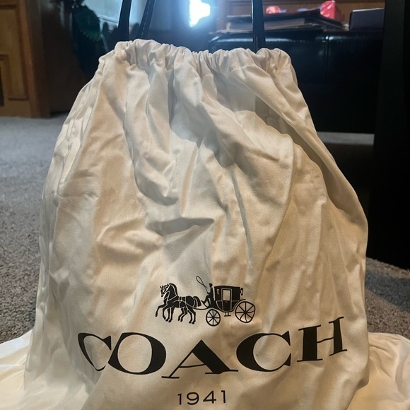 Coach Harmony Hobo Black Leather and Suede Maroon Interior with Yellow Stitching - Picture 9 of 17